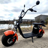 GSI - 2000W Double Seat 60V Electric Scooter Moped 12AH Long Range Lithium Ion Battery - 2 Seat E-mod - Model: C07A