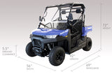 GSI - Gas Golf Cart EFI UTV Buck 200cc 2 Seater Utility Vehicle - BUCK 250