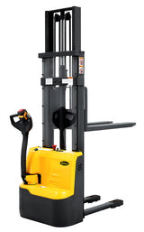 Fully Powered Electric Stacker 2200lbs Capacity With Fixed Legs - 98"/118" Lifting - CDD10RE