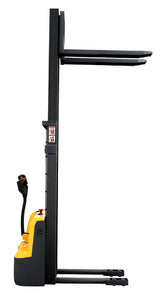 Fully Powered Electric Stacker 2200lbs Capacity With Fixed Legs - 98"/118" Lifting - CDD10RE