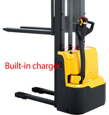 Fully Powered Electric Stacker 2200lbs Capacity With Fixed Legs - 98"/118" Lifting - CDD10RE