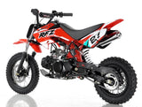 GSI - Apollo 110cc Dirt Bike 4-Speed Semi Auto w/Kick Start - DB-27 110cc