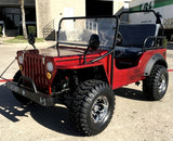 Mini Gas 125cc jeep Mini Truck ELITE Edition - Lifted With Custom Rims And Fender Flares