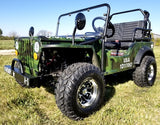 Mini Gas 125cc jeep Mini Truck ELITE Edition - Lifted With Custom Rims And Fender Flares