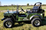 Mini Gas 125cc jeep Mini Truck ELITE Edition - Lifted With Custom Rims And Fender Flares