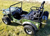 Mini Gas 125cc jeep Mini Truck ELITE Edition - Lifted With Custom Rims And Fender Flares