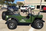 Mini Gas 125cc jeep Mini Truck ELITE Edition - Lifted With Custom Rims And Fender Flares