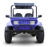 Adult Mini Jeep Inferno 200cc with Spare Tire Truck Gas Golf Cart Mini jeep Vehicle - GR-9 - Blue