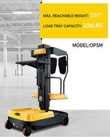 Fully Electric Mini Order Picker With Dock Capacity 330lbs - OPSM