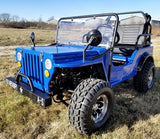 Mini Gas 125cc jeep Mini Truck ELITE Edition - Lifted With Custom Rims And Fender Flares