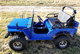 Mini Gas 125cc jeep Mini Truck ELITE Edition - Lifted With Custom Rims And Fender Flares