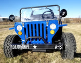 Mini Gas 125cc jeep Mini Truck ELITE Edition - Lifted With Custom Rims And Fender Flares