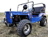 Mini Gas 125cc jeep Mini Truck ELITE Edition - Lifted With Custom Rims And Fender Flares