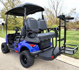 Gas Powered Golf Cart 4 Seater 200cc Renegade Fuel Edition Utility Golf UTV - GAS EDITION - BLACK