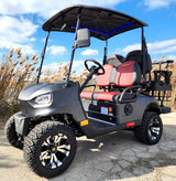 Gas Powered Golf Cart 4 Seater 200cc Renegade Fuel Edition Utility Golf UTV - GAS EDITION - BLACK