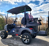 Gas Powered Golf Cart 4 Seater 200cc Renegade Fuel Edition Utility Golf UTV - GAS EDITION - SILVER