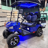 Gas Powered Golf Cart 4 Seater 200cc Renegade Fuel Edition Utility Golf UTV - GAS EDITION - BLUE