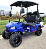 Gas Powered Golf Cart 4 Seater 200cc Renegade Fuel Edition Utility Golf UTV - GAS EDITION - BLUE