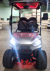 Gas Powered Golf Cart 4 Seater 200cc Renegade Fuel Edition Utility Golf UTV - GAS EDITION - SILVER