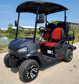 48V Electric Golf Cart 4 Seater Black Renegade X Edition Utility Golf UTV