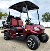 48V Electric Golf Cart 4 Seater Black Renegade X Edition Utility Golf UTV