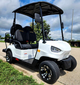 48V Electric Golf Cart 4 Seater White Renegade X Edition Utility Golf UTV