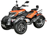 X300 Spider 276cc Super Trike Scooter Gas Moped Tryker Fully Automatic with Reverse - SPIDER X300