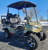 Gas Powered Golf Cart 4 Seater 200cc Renegade Fuel Edition Utility Golf UTV - GAS EDITION - BLUE