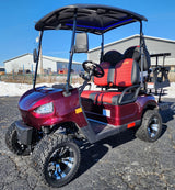 Gas Powered Golf Cart 4 Seater 200cc Renegade Fuel Edition Utility Golf UTV - GAS EDITION - RED