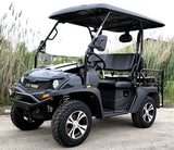 Brand New Gas Golf Cart UTV Hybrid Linhai Big Hammer 200 GVX Side by Side UTV With Custom Rims/Tires - Black