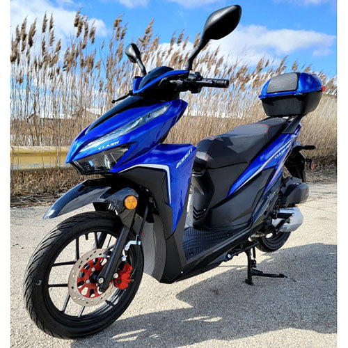 200cc 4 Stroke Wi Moped EFI LED Lights W/ - BLUE CLASH Import – Gas Scooter 200 Junkies