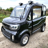 LE Coco Coupe Red Electric Golf Car Small LSV Low Speed Vehicle Golf Cart 4 Seater 60v Scooter Car - Black
