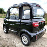 Electric Golf Car 4 Seater Small LSV Low Speed Vehicle Golf Cart 4 Seater 60v Coco Coupe Scooter Car - Black