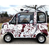 Coco Coupe Blood Splatter Edition 60v Electric 4 Seater Golf Cart LSV Car