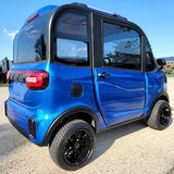 Lightning Sapphire Blue Coco Coupe LE Electric LSV Golf Cart