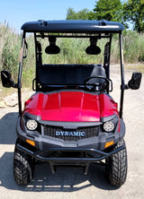 New 4 Seater Electric Golf Cart Hybrid UTV HJS 60v Electric EV5 UTV Utility Vehicle - Red