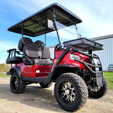 48V Electric Golf Cart 4 Seater Lifted Renegade Edition Utility Golf UTV Compare To Coleman Kandi 4p - White