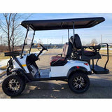 48V Electric Golf Cart 4 Seater Lifted Renegade Edition Utility Golf UTV Compare To Coleman Kandi 4p - White