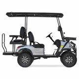 48V Electric Golf Cart 4 Seater Lifted Renegade Edition Utility Golf UTV Compare To Coleman Kandi 4p - White