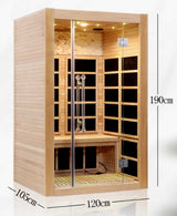 2-3 Person FAR Infrared Sauna Canadian Hemlock - Romantic 2 Person - NEW - OPEN BOX