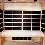 4 Person FAR Infrared Sauna - OPEN BOX Canadian Hemlock - Modern Dream