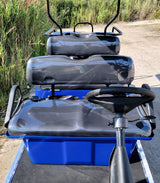 6 Passenger WildCat 48v Electric Golf Cart Limo LSV Low Speed Vehicle Six Seater - 48v - Blue - BD600